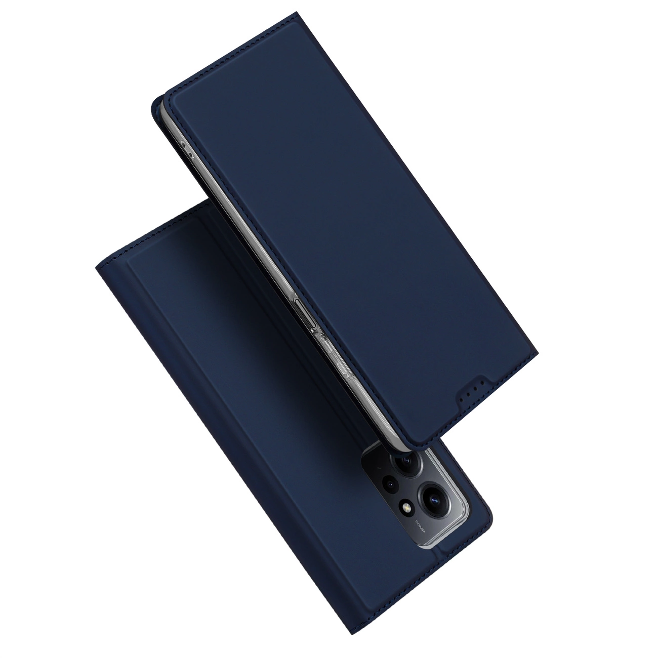 Dux Ducis Skin Pro dėklas Xiaomi Redmi Note 12 – flip cover su kortelių kišenėmis, mėlynas