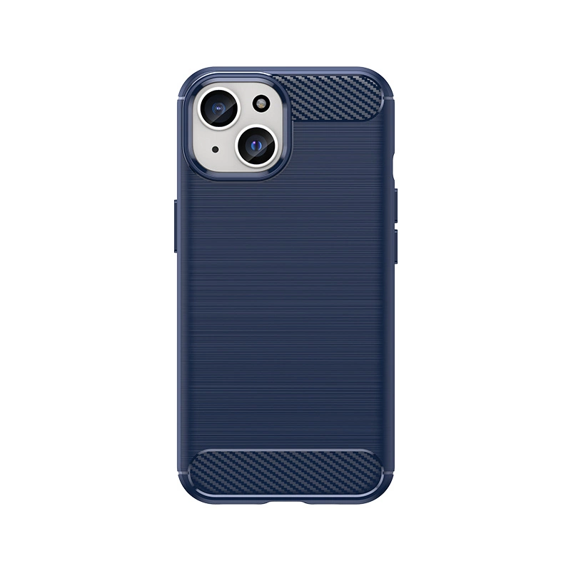 Lankstus anglies rašto dėklas iPhone 15 Carbon Case – mėlynas