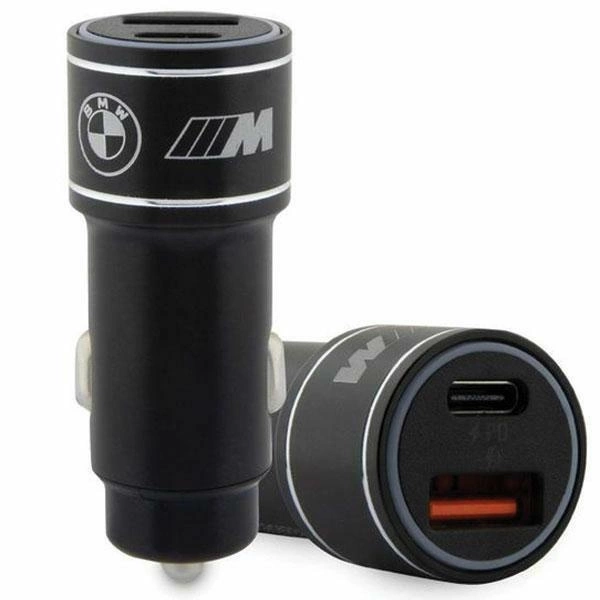 BMW įkroviklis BMCCMUSBCK PD-QC 3.0 20W Fast Charge – juodas/juodas M Edition