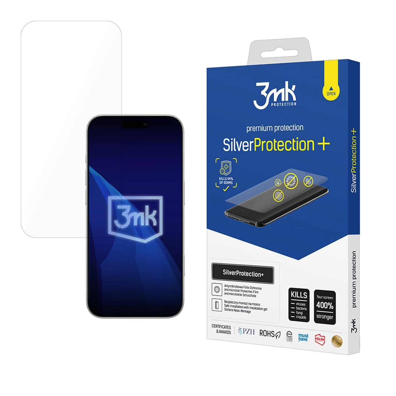 3mk SilverProtection+ apsauginė plėvelė iPhone 17