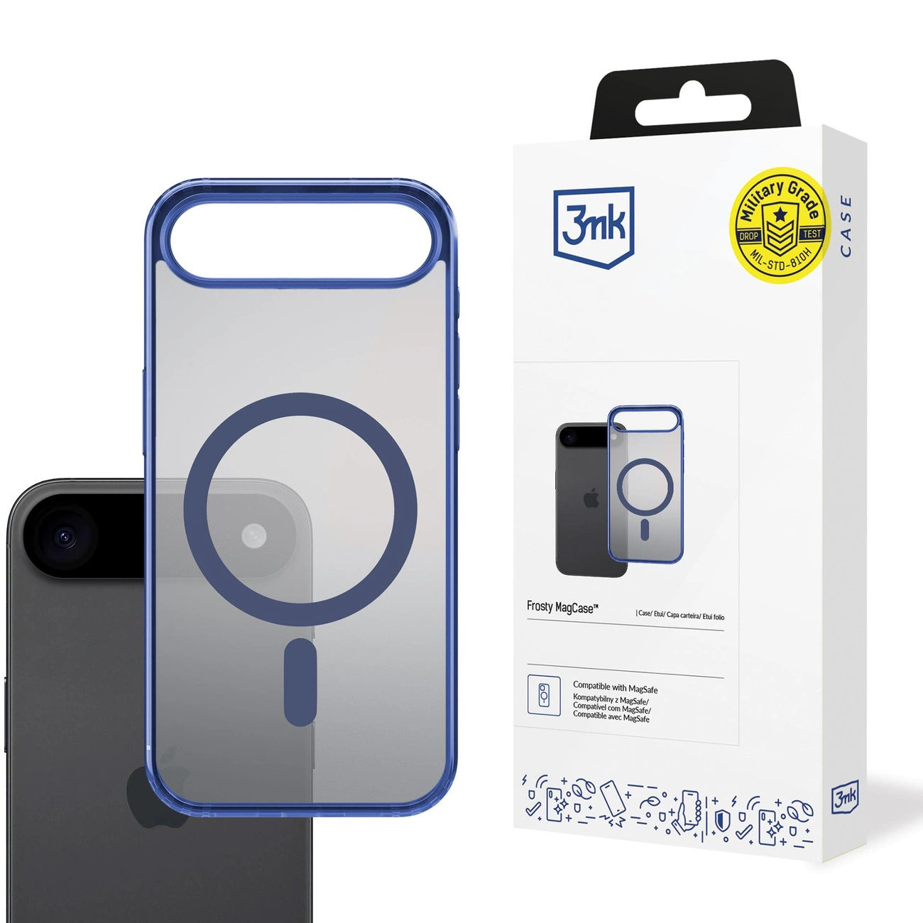 3mk Frosty MagCase iPhone 17 Air – mėlynas
