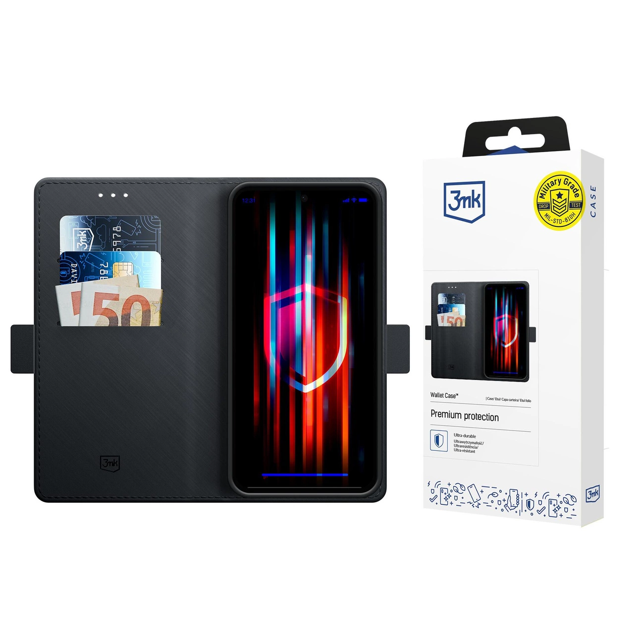 3mk Piniginės dėklas Apple iPhone 17 Air – juodas