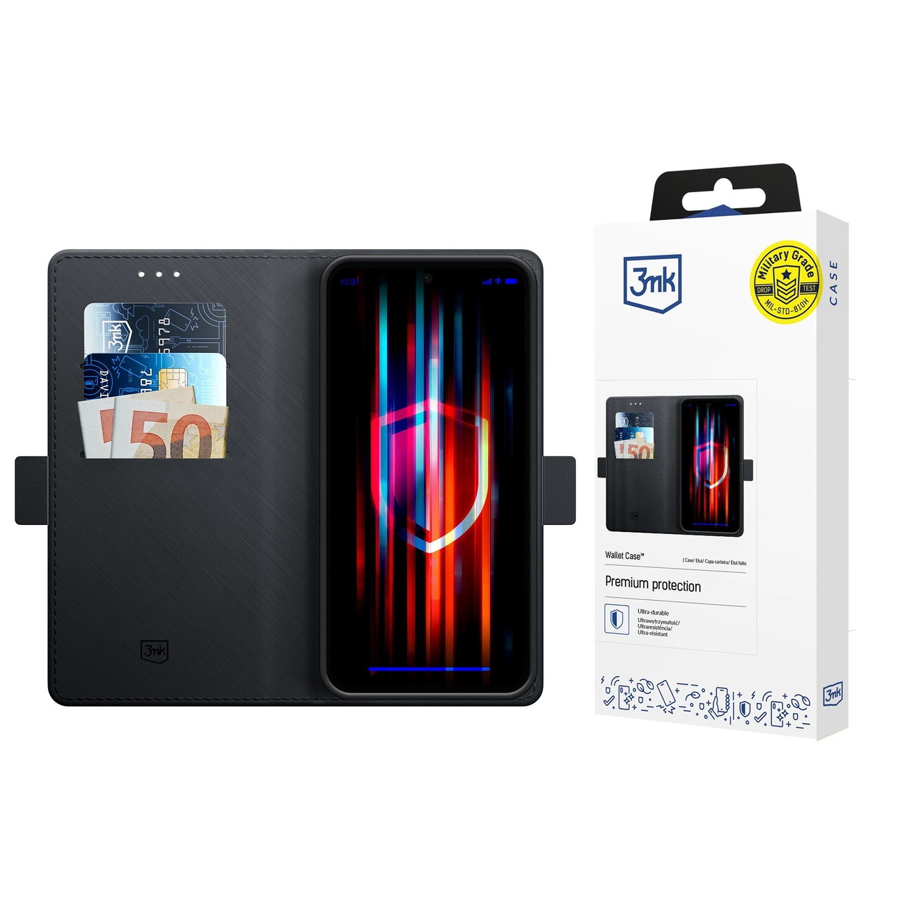3mk Piniginės dėklas iPhone 17 Pro Max – juodas