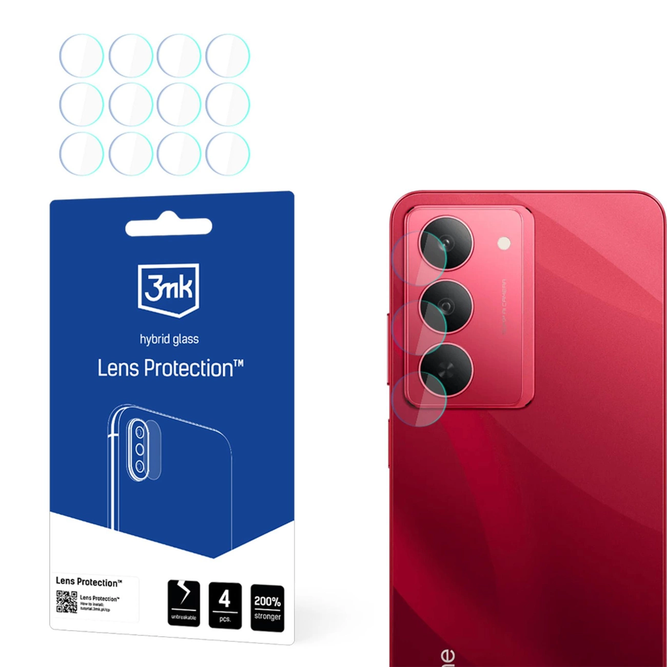 3mk Lens Protection apsauga kameros stiklui Realme 14x