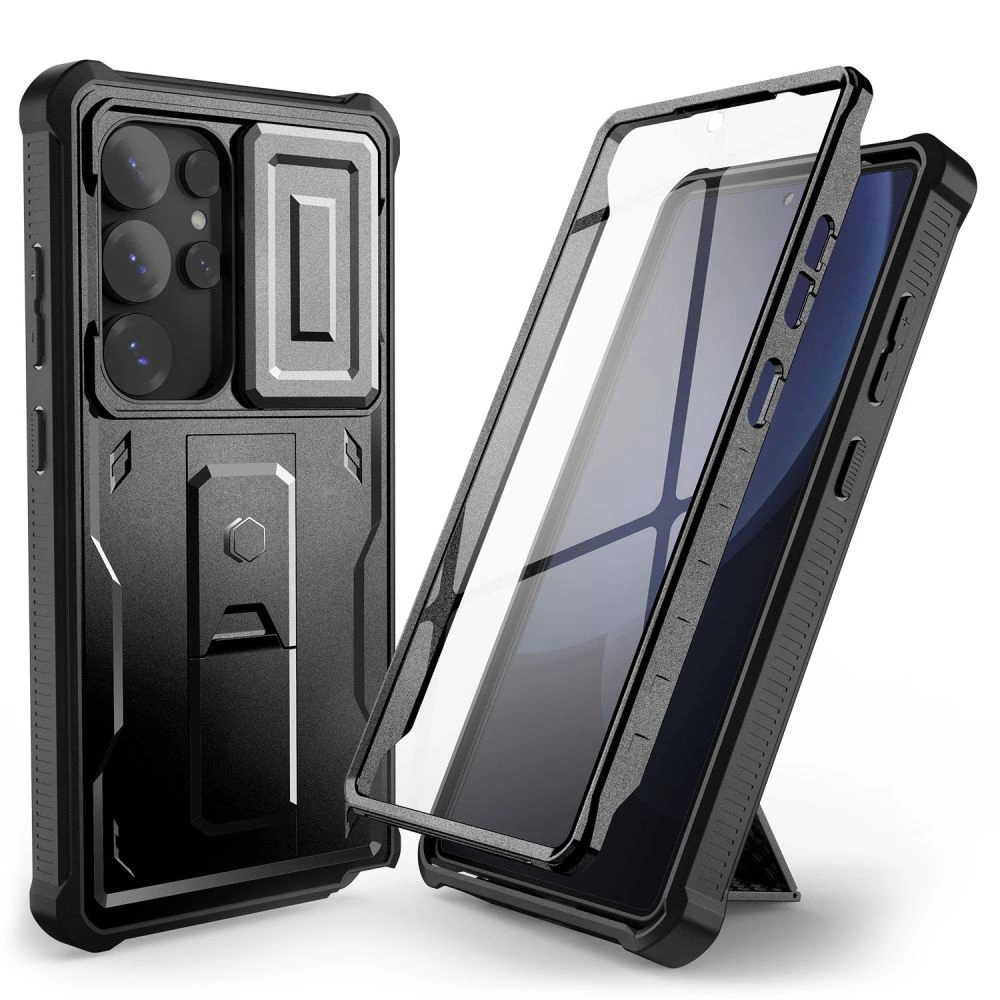 Tech-Protect Kevlar Cam+ dėklas Samsung Galaxy S25 Ultra juodas