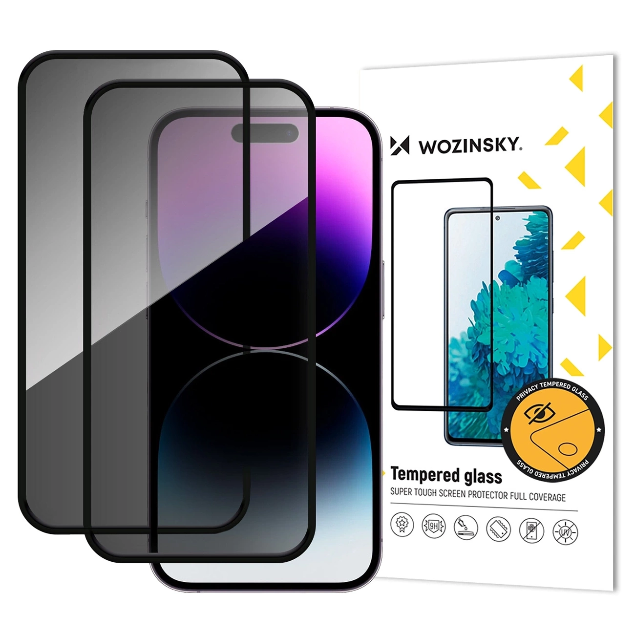 Wozinsky Privacy Glass grūdintas stiklas iPhone 17 Pro Max, 2 vnt.