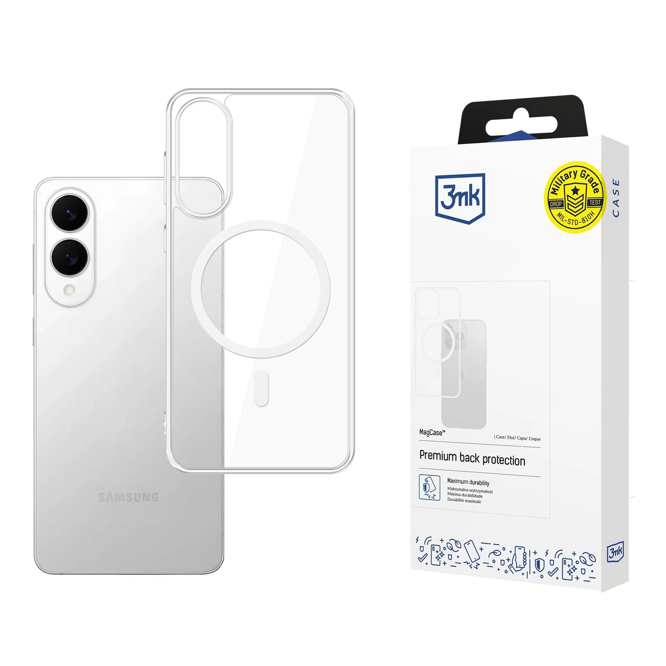 3mk MagCase Samsung Galaxy S25 Edge - skaidrus