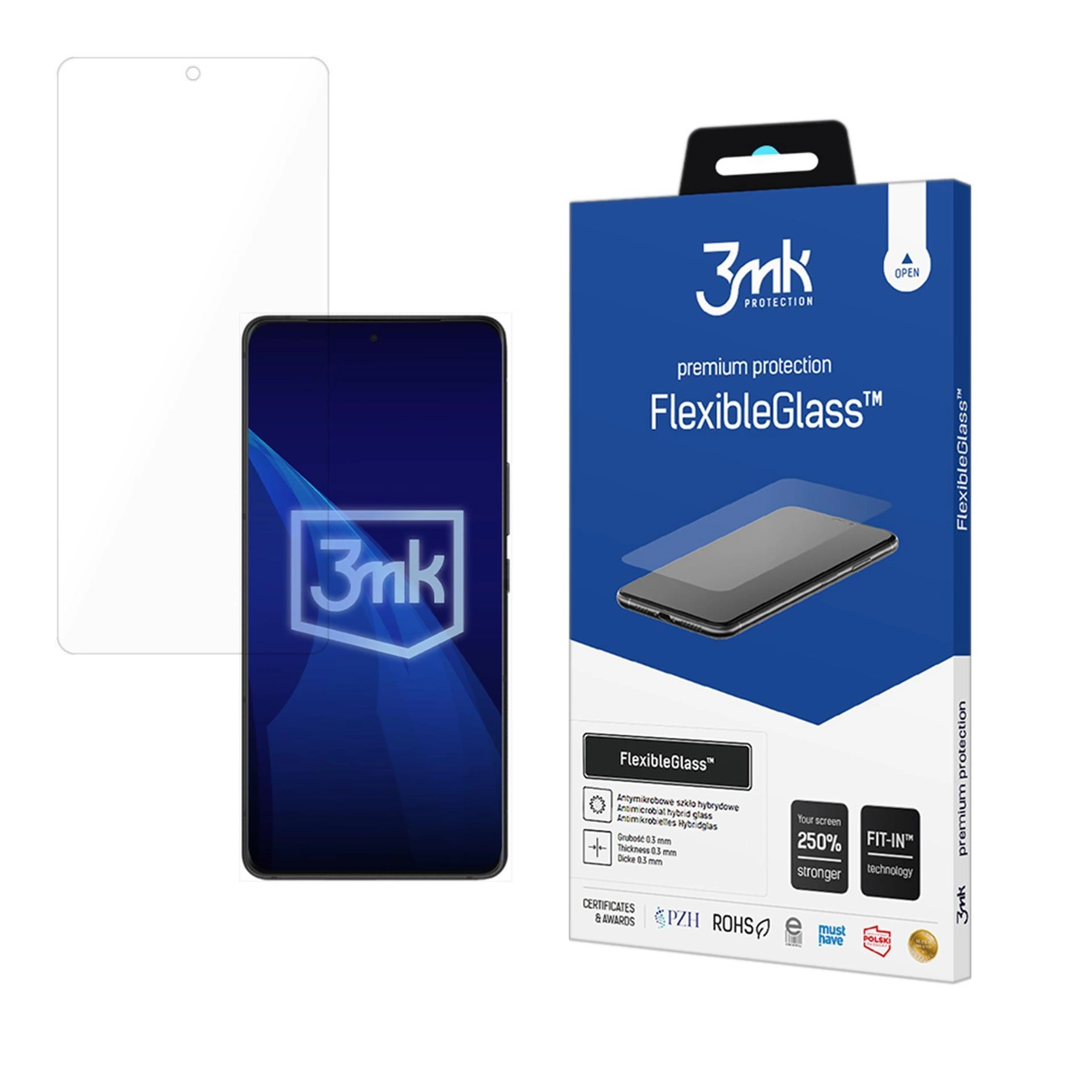 Hibridinis stiklas 3mk FlexibleGlass Asus ROG Phone 9 / 9 Pro / 9 FE