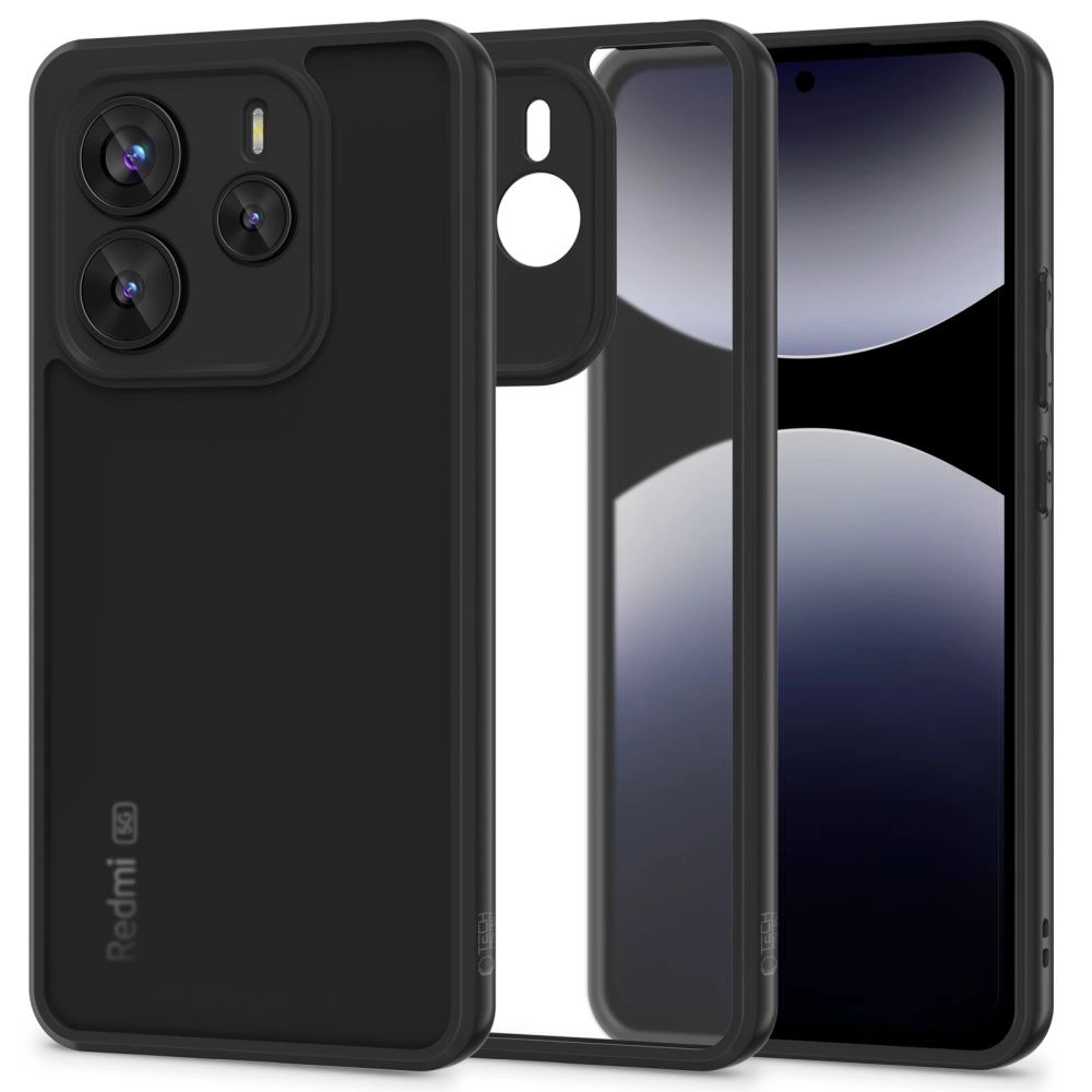 Tech-Protect MagMat dėklas Xiaomi Redmi Note 14 5G matinė juoda