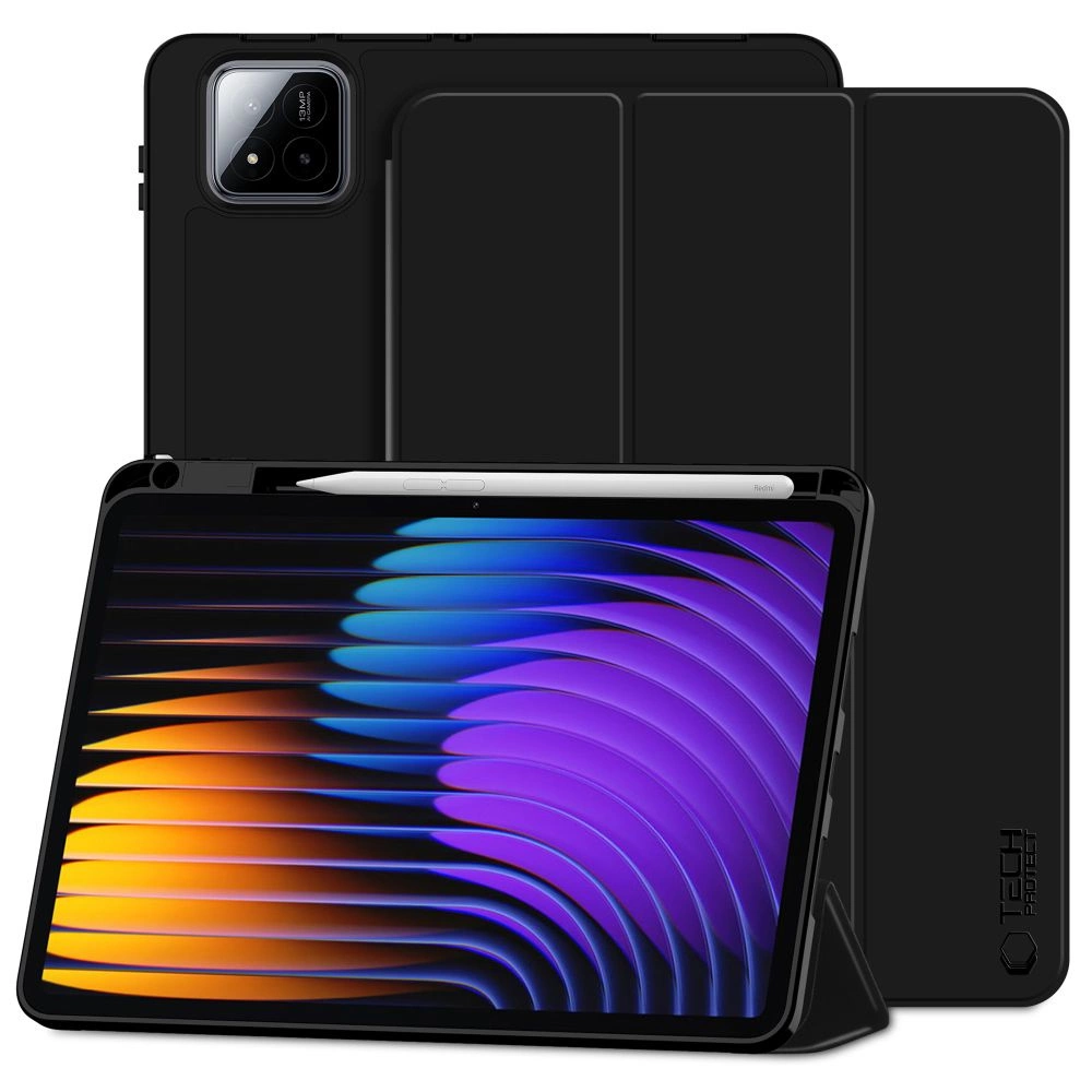 Tech-Protect SmartCase dėklas pieštukui Xiaomi Pad 7 / 7 Pro juodas