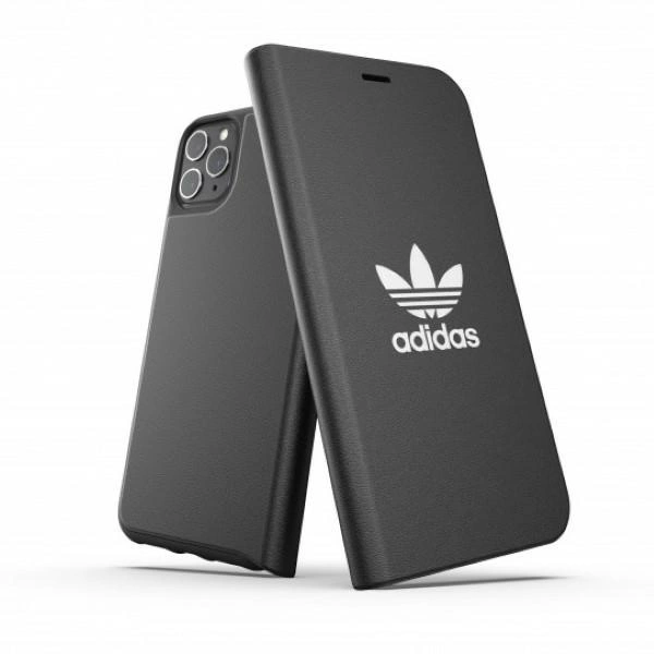 Adidas OR Booklet dėklas Basic iPhone 11 Pro Max – juodas ir baltas
