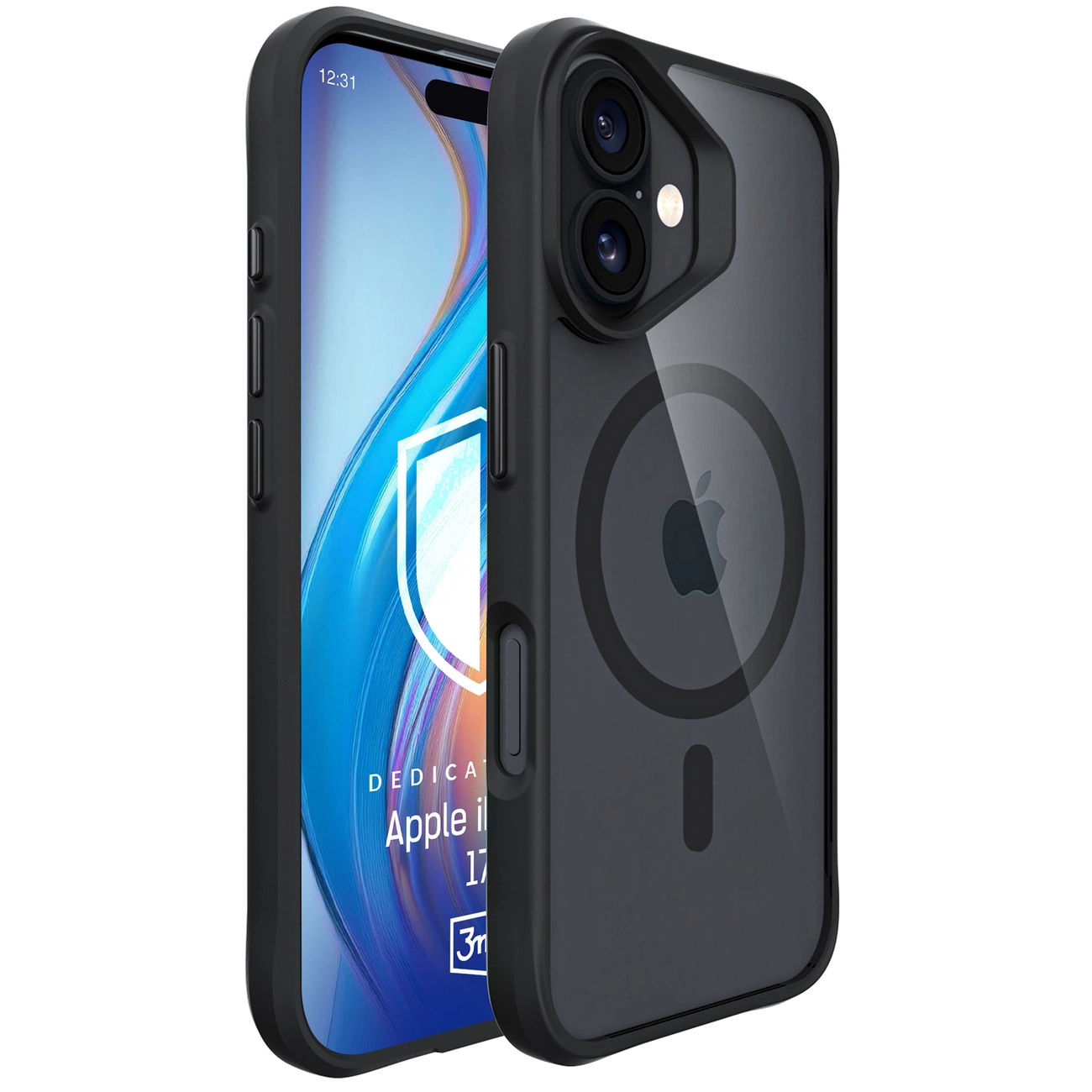 3mk Satin Armor MagCase iPhone 17 – juodas