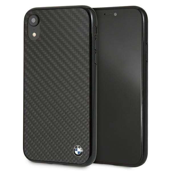BMW Signature Carbon dėklas iPhone Xr - juodas