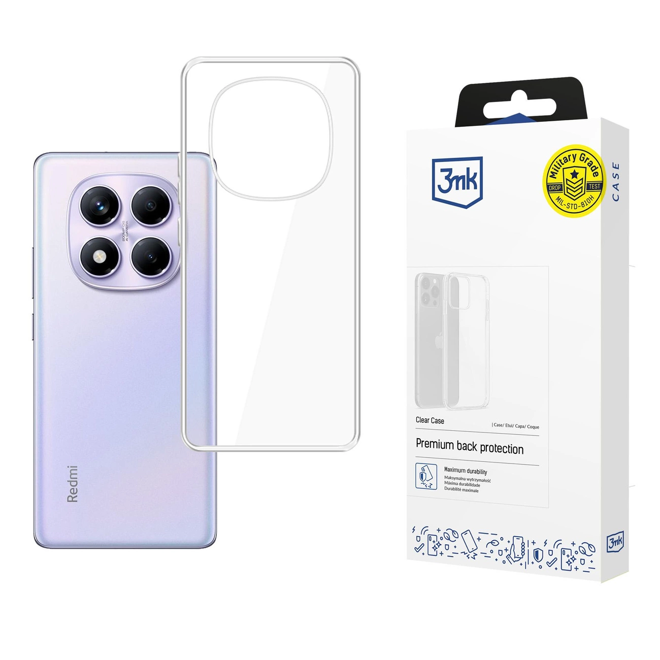 3mk Skaidrus dėklas Xiaomi Redmi Note 14 Pro 4G - skaidrus