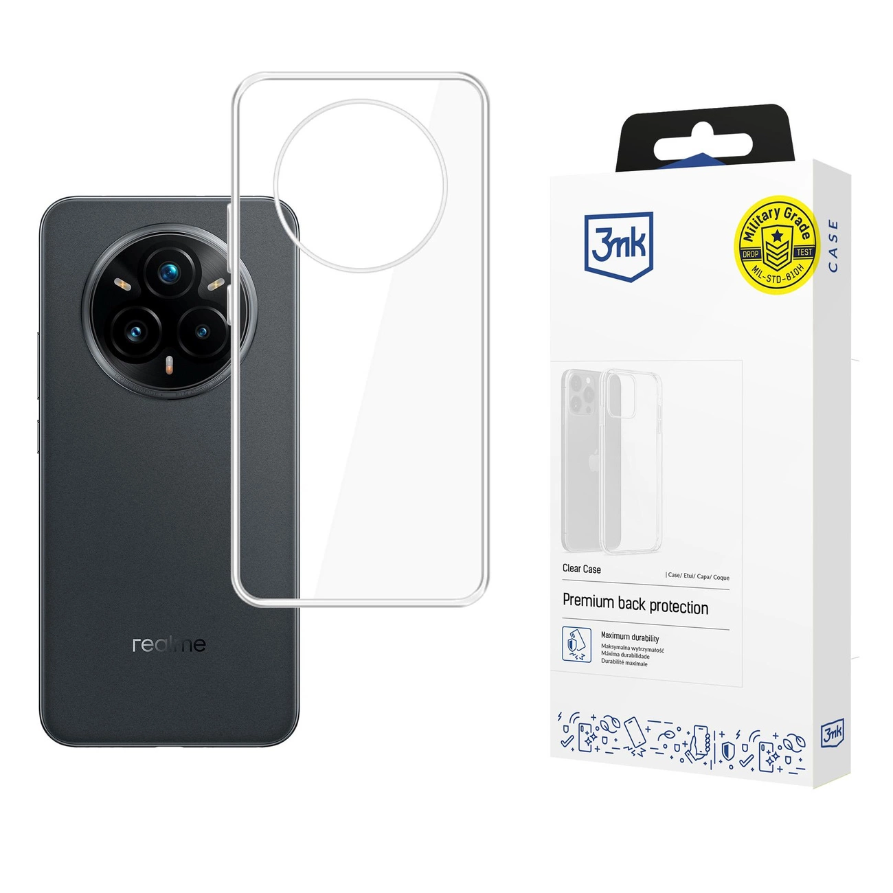 3mk Skaidrus dėklas Realme 14 Pro+ - skaidrus