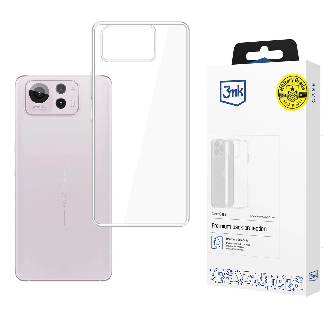3mk Skaidrus dėklas Asus Zenfone 12 Ultra - skaidrus