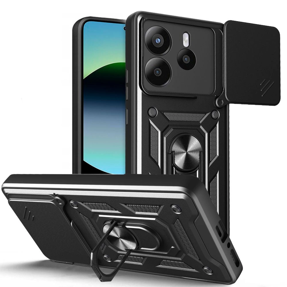 Tech-Protect CamShield Pro dėklas Xiaomi Redmi Note 14 5G matinė juoda