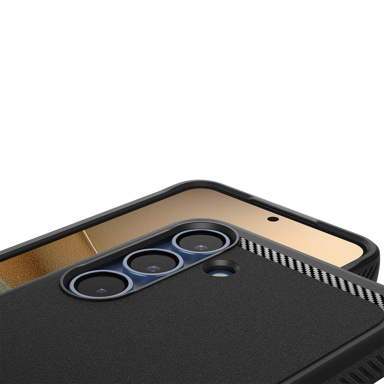 Spigen Rugged Armor Mag MagSafe dėklas Samsung Galaxy S25 - matinė juoda