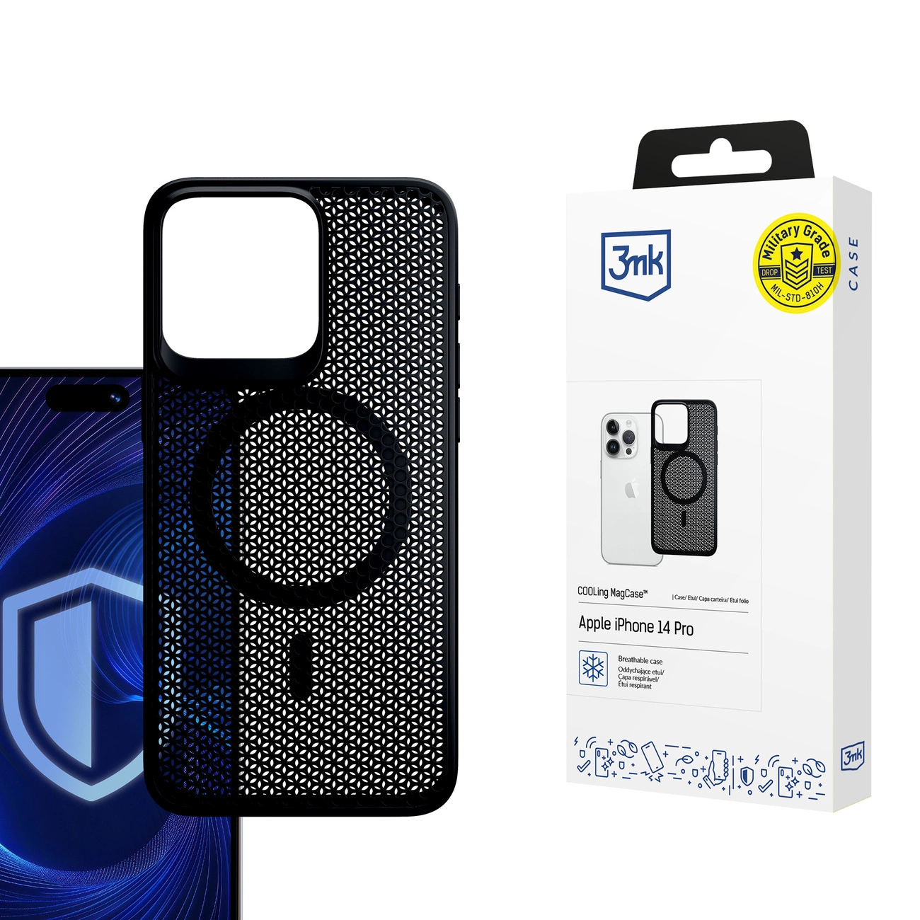 3mk COOLing MagCase Apple iPhone 14 Pro dėklas – juodas