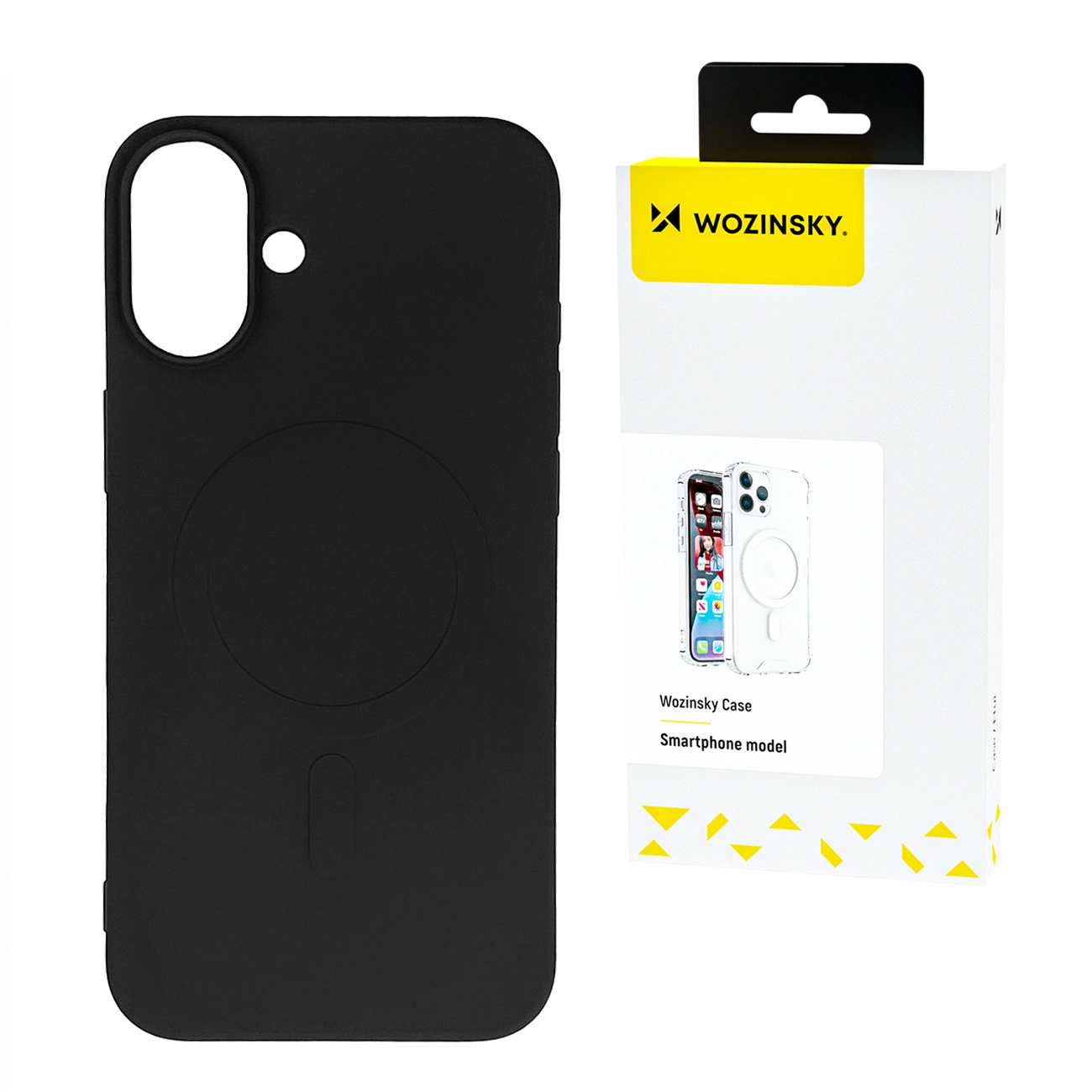 Wozinsky silikoninis dėklas MagSafe Samsung Galaxy S24 FE – juodas