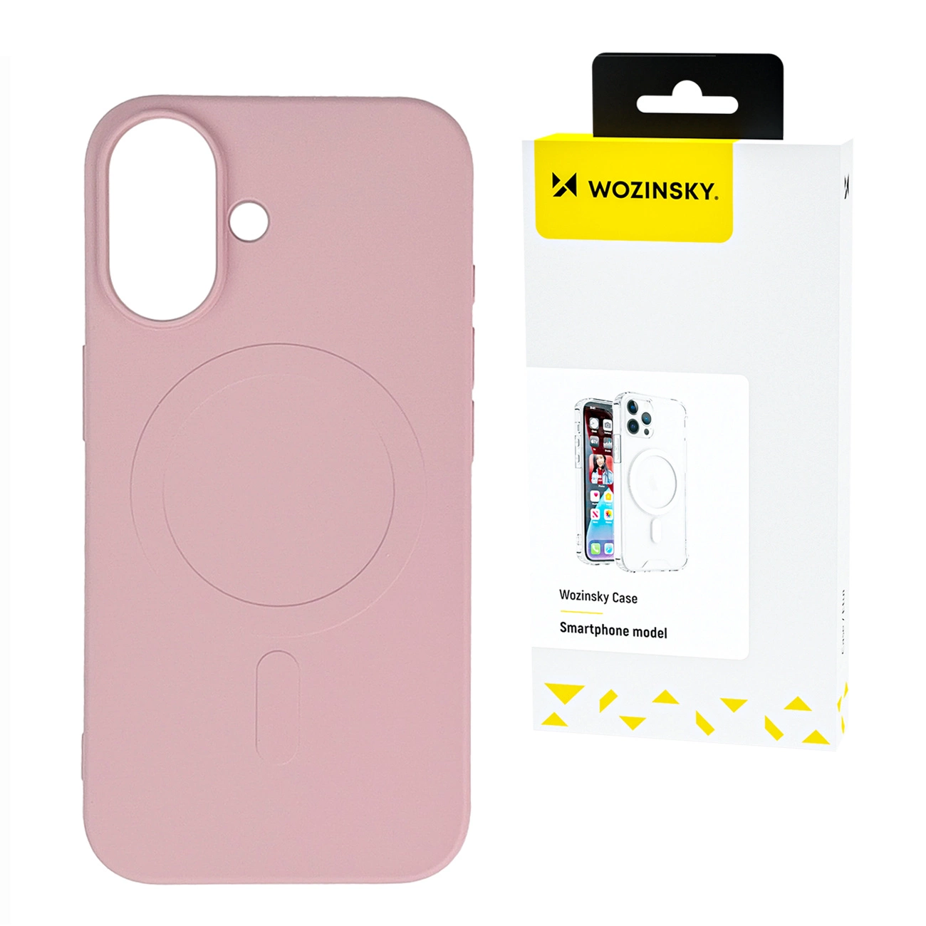 Wozinsky silikoninis dėklas MagSafe magnetinis Samsung Galaxy S25+ – rožinis