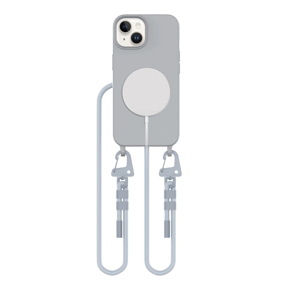 Tech-Protect MagNecklace MagSafe dėklas iPhone 15 – pilkas