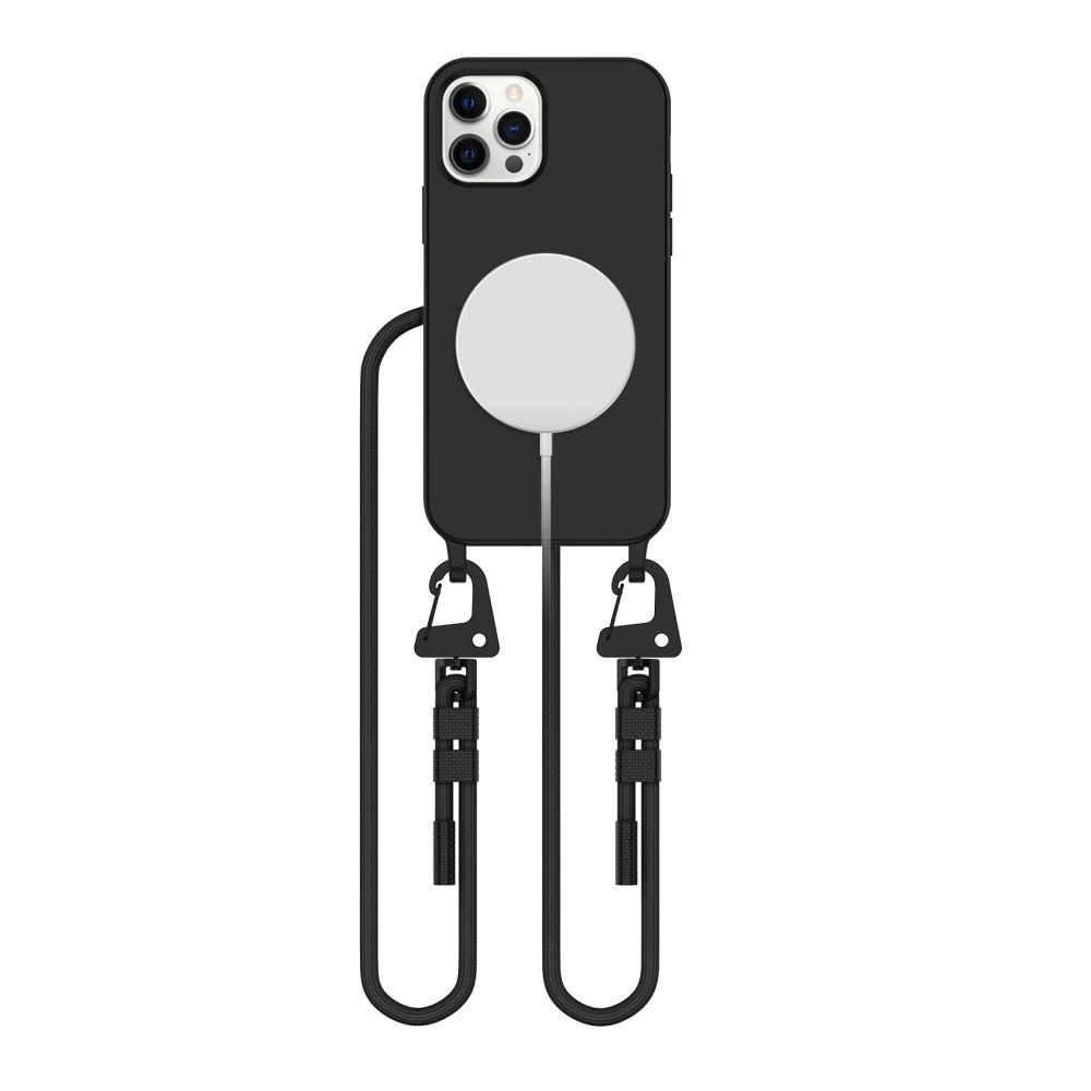 Tech-Protect MagNecklace MagSafe dėklas iPhone 12 / 12 Pro – juodas
