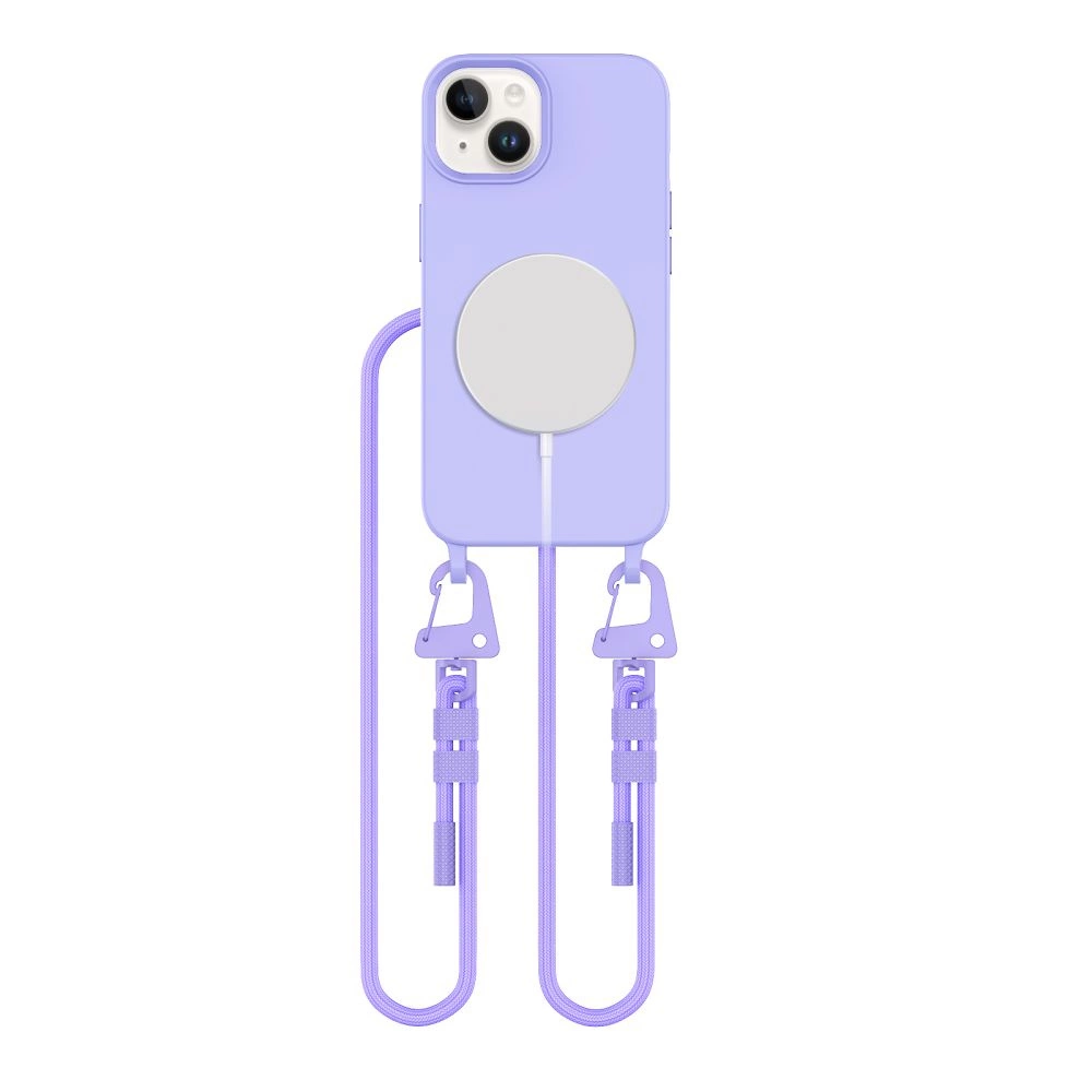 Tech-Protect MagNecklace MagSafe dėklas iPhone 15 – levandų