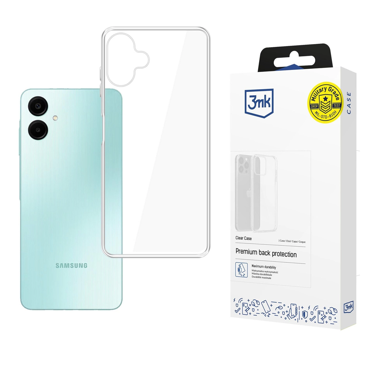 3mk Clear dėklas Samsung Galaxy A06 – permatomas