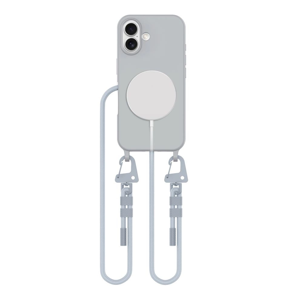 Tech-Protect MagNecklace MagSafe dėklas iPhone 16 – pilkas