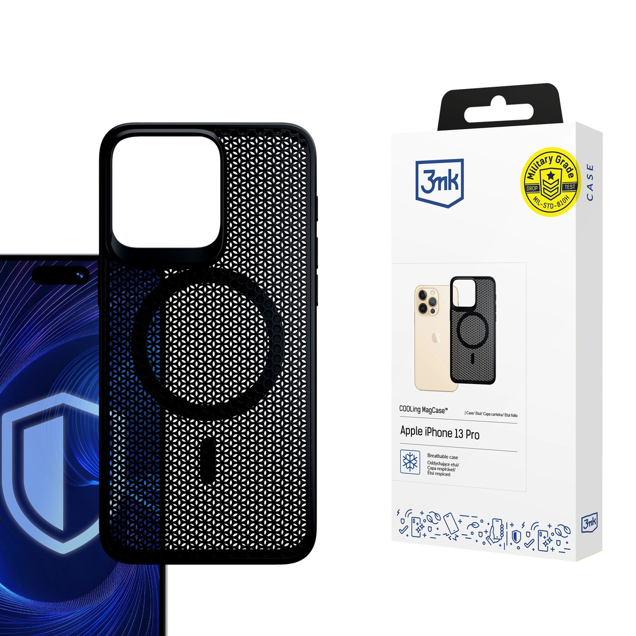 3mk COOLing MagCase Apple iPhone 13 Pro dėklas – juodas