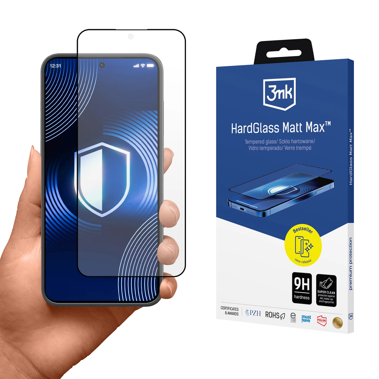 Matinis grūdintas stiklas 3mk HardGlass Matt Max Samsung Galaxy S24