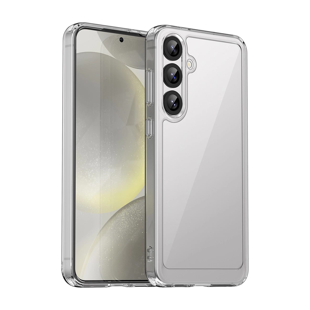 Outer Space dėklas su geliniu rėmeliu Samsung Galaxy S25+ – skaidrus