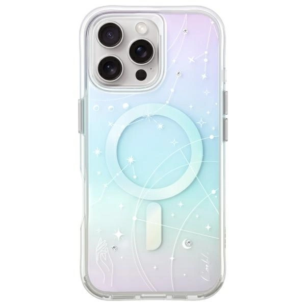 Uniq Coehl Celest magnetinis įkrovimo dėklas iPhone 16 Pro Max – perlamutrinis