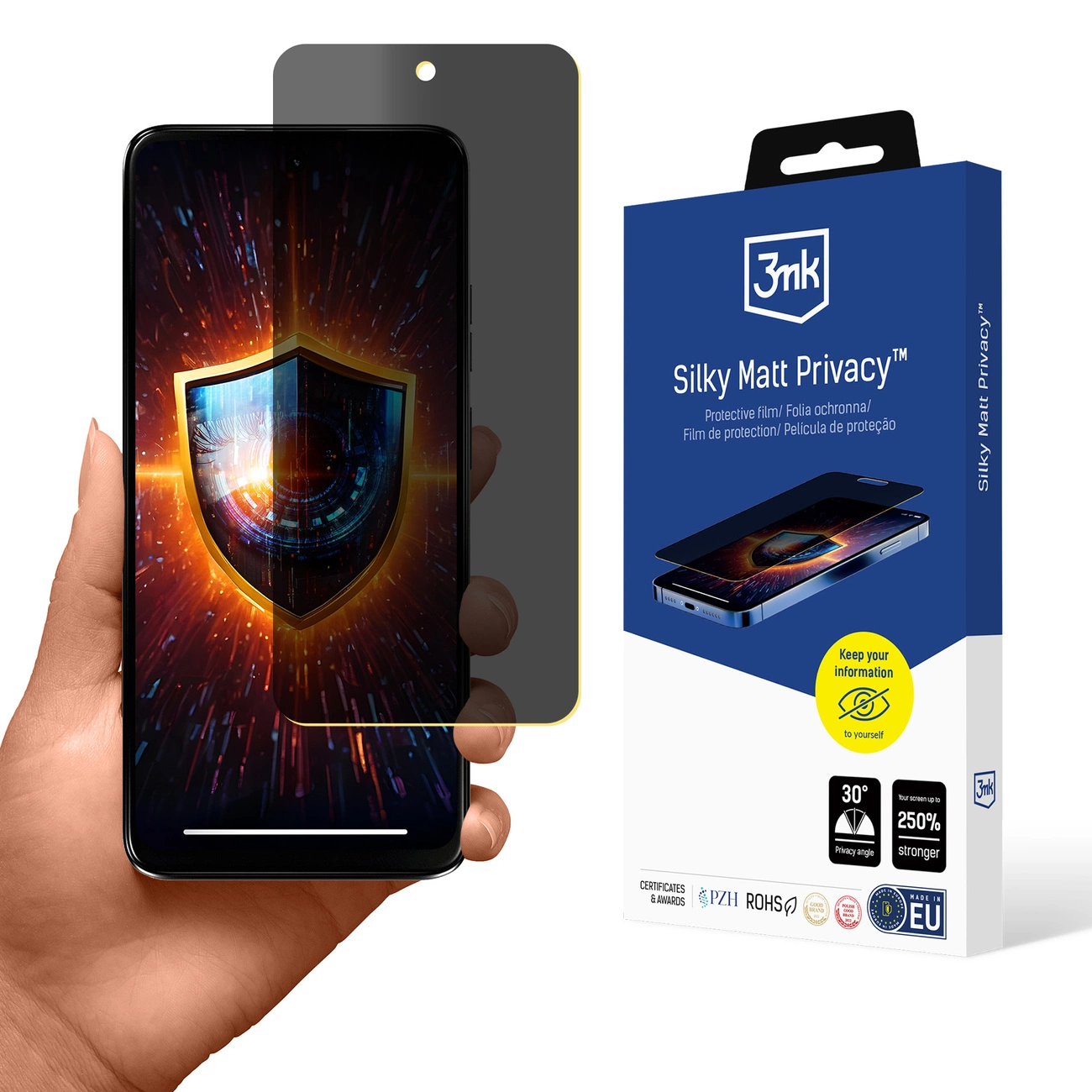 Privatumo ekrano apsauga 3mk Silky Matt Privacy Motorola Moto G34 5G