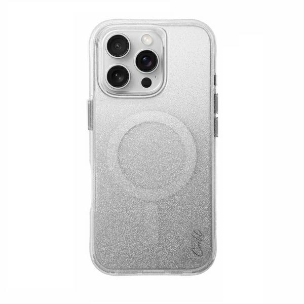 Uniq Coehl Lumino magnetinis įkrovimo dėklas iPhone 16 Pro - sidabrinis