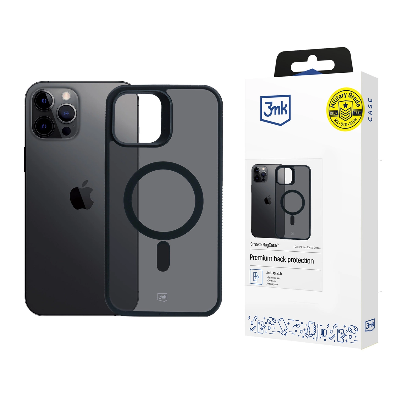 3mk Smoke MagCase Apple iPhone 12 Pro Max – juodas