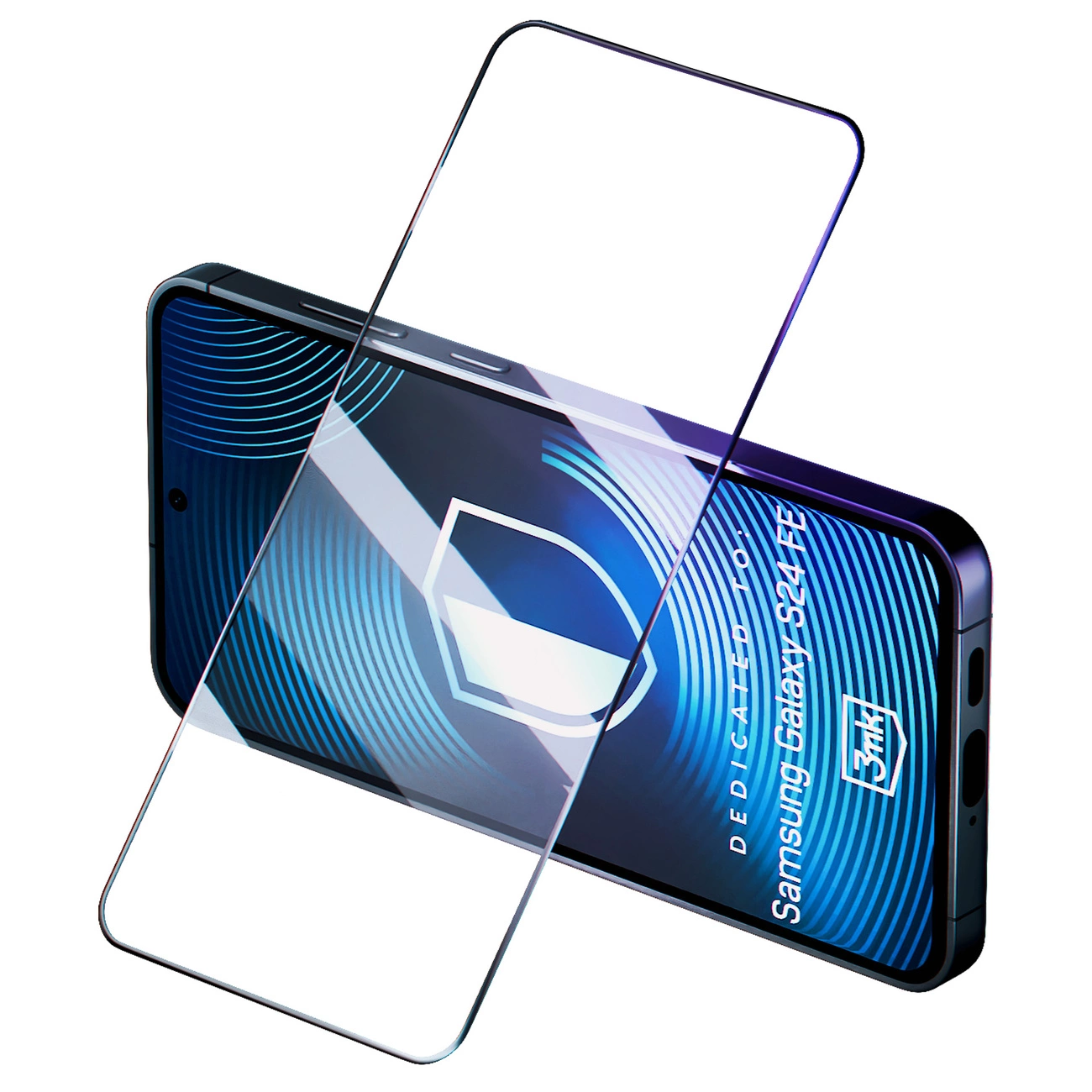 Grūdintas stiklas 3mk HardGlass Max Lite Black Samsung Galaxy S24 FE