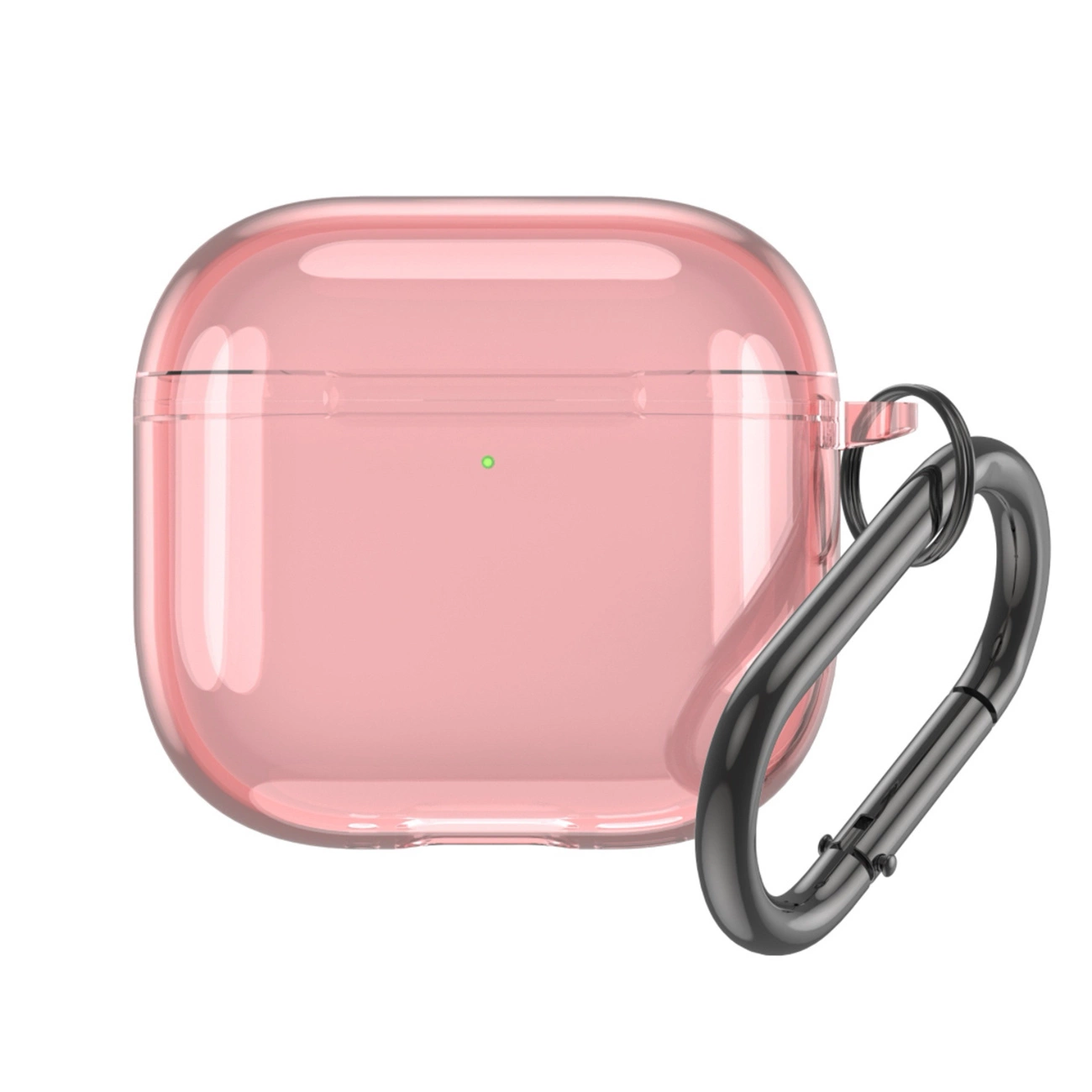 Skaidrus dėklas AirPods 4 – rožinis