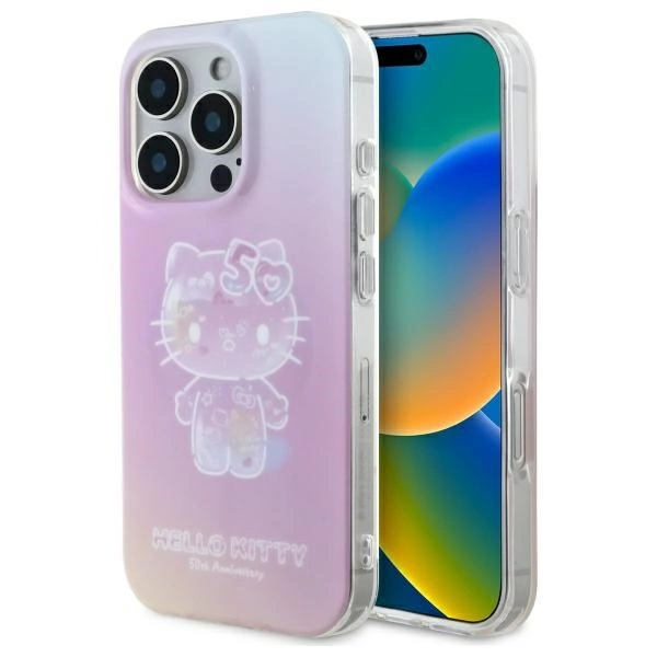 Hello Kitty IML 50-mečio MagSafe iPhone 16 Pro dėklas - rožinis