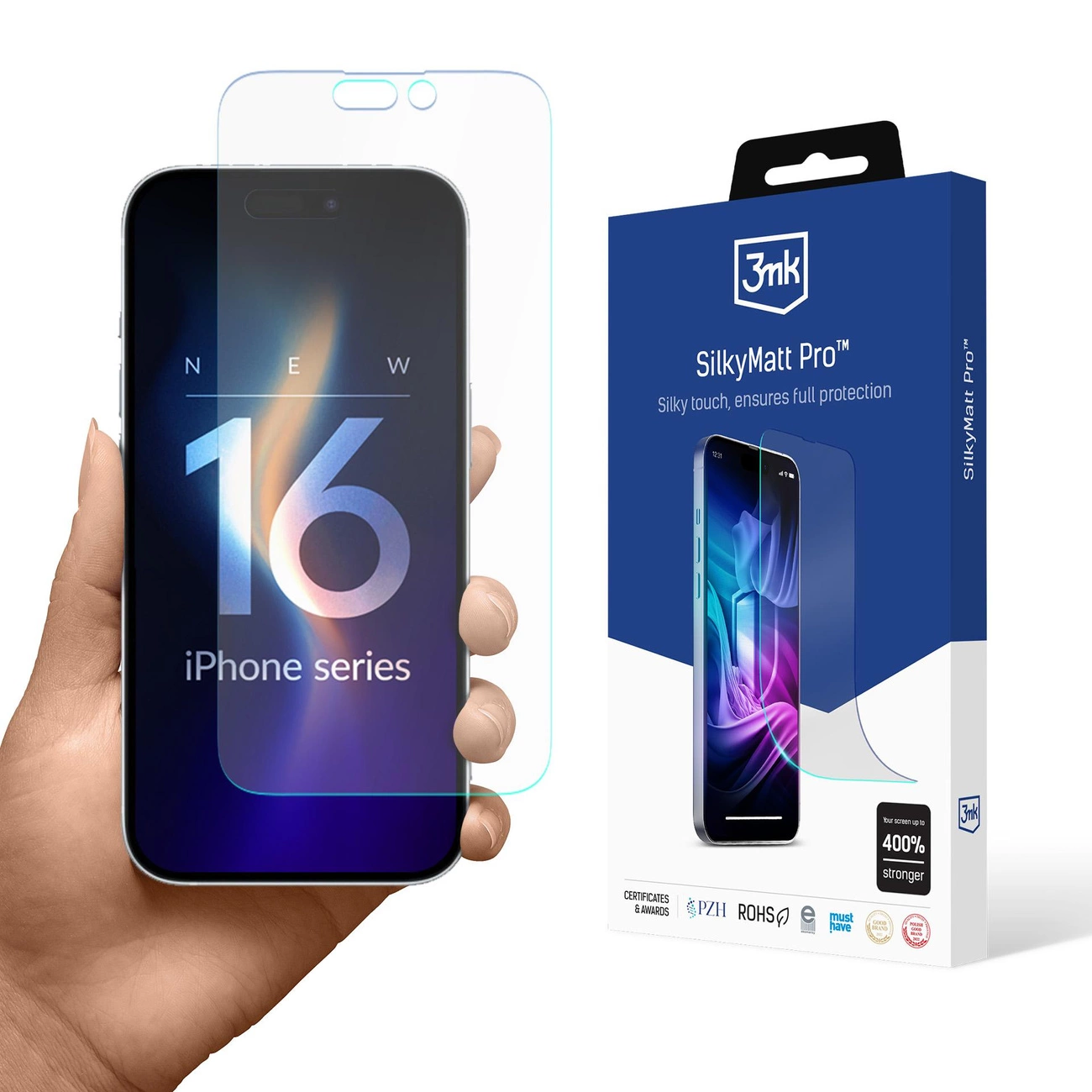 Matinė apsauginė plėvelė 3mk Silky Matt Pro iPhone 16 Pro Max