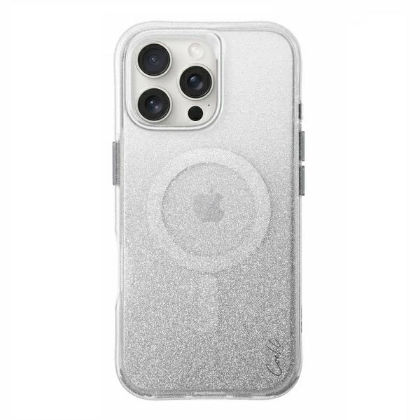 Uniq Coehl Lumino magnetinis įkrovimo dėklas iPhone 16 Pro Max - sidabrinis