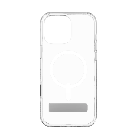 ZAGG Crystal Palace Snap dėklas su MagSafe ir stoveliu iPhone 16 Pro Max – skaidrus