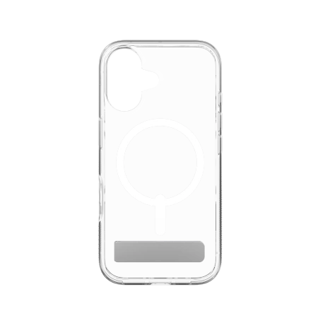 ZAGG Crystal Palace Snap dėklas su MagSafe ir stoveliu iPhone 16 – skaidrus