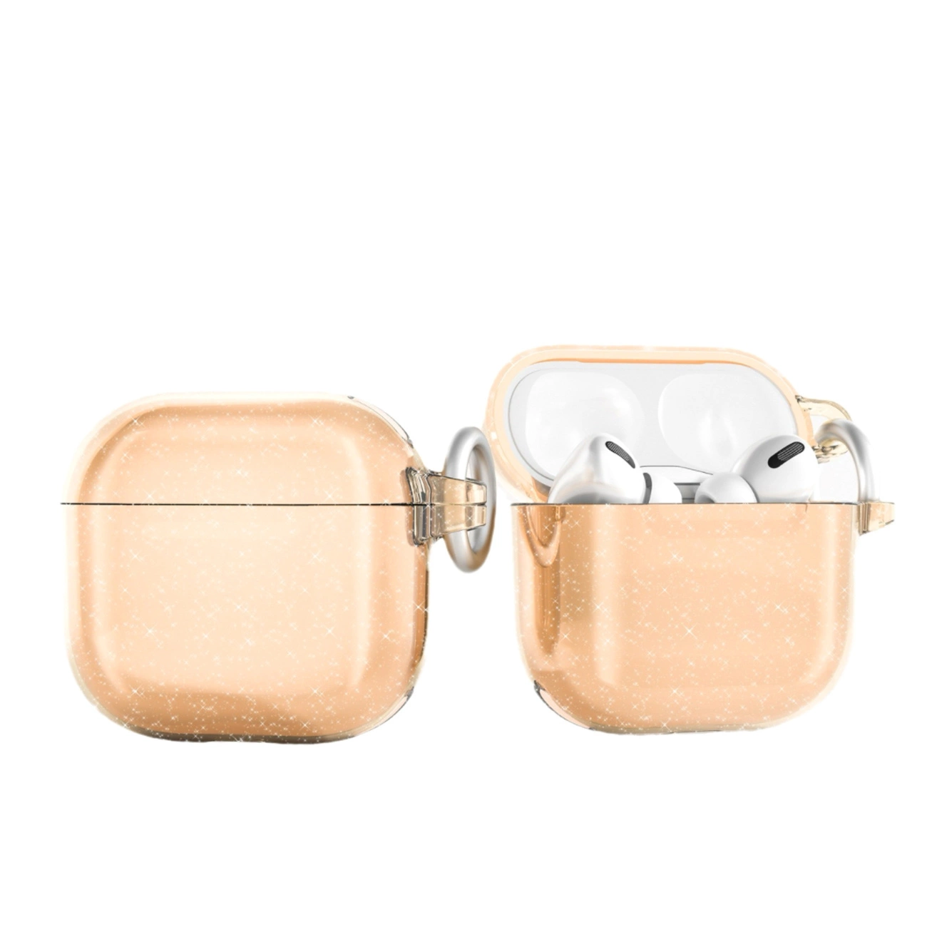 Blizgus dėklas AirPods 4 – auksinis
