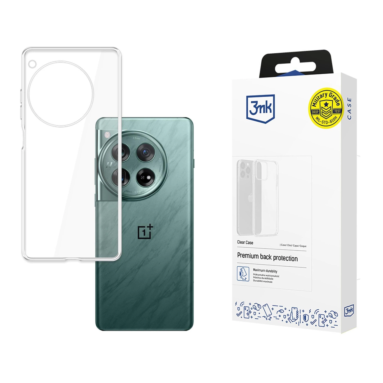 3mk Clear dėklas OnePlus 12 – permatomas