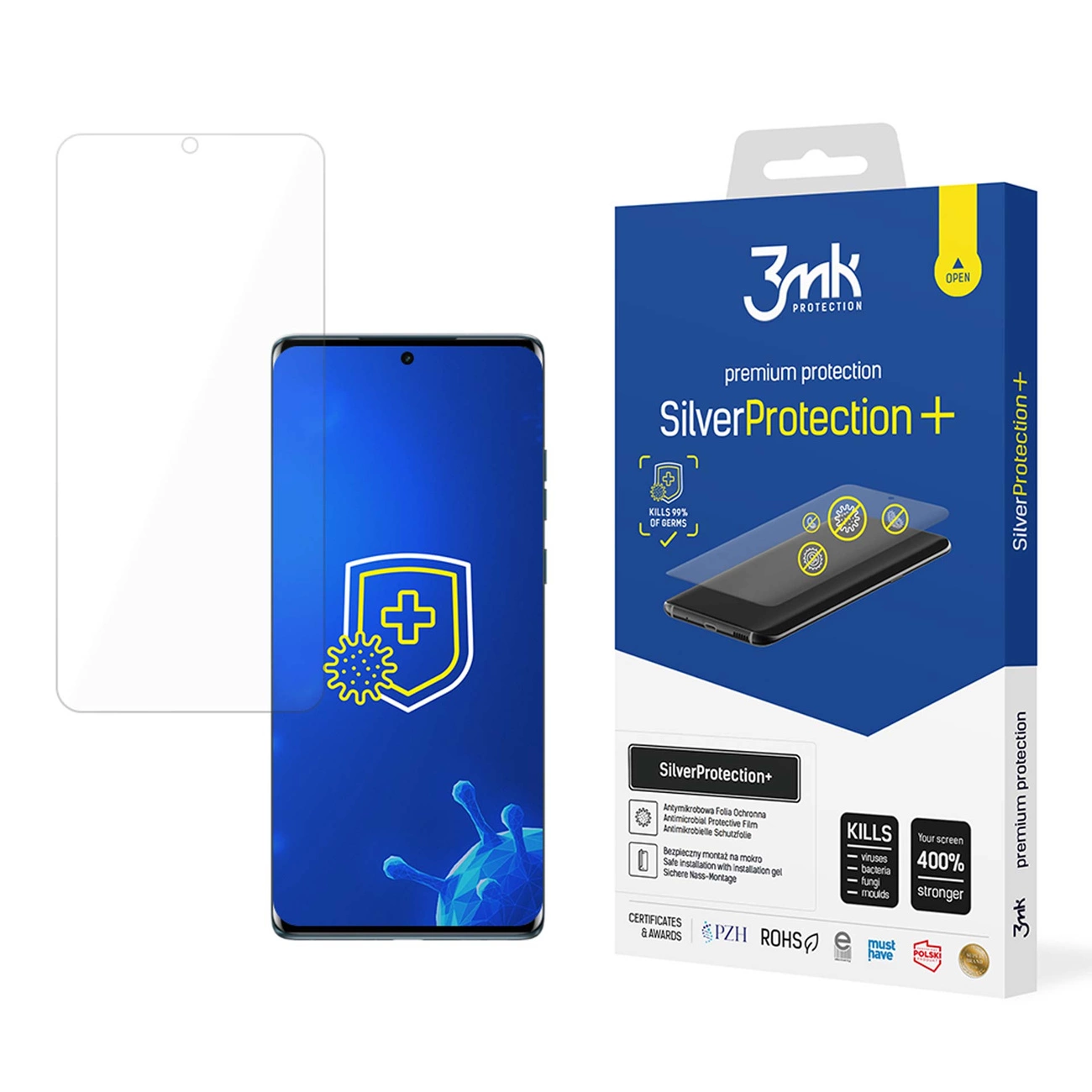 3mk SilverProtection+ antibakterinė plėvelė Motorola Edge 50 Fusion
