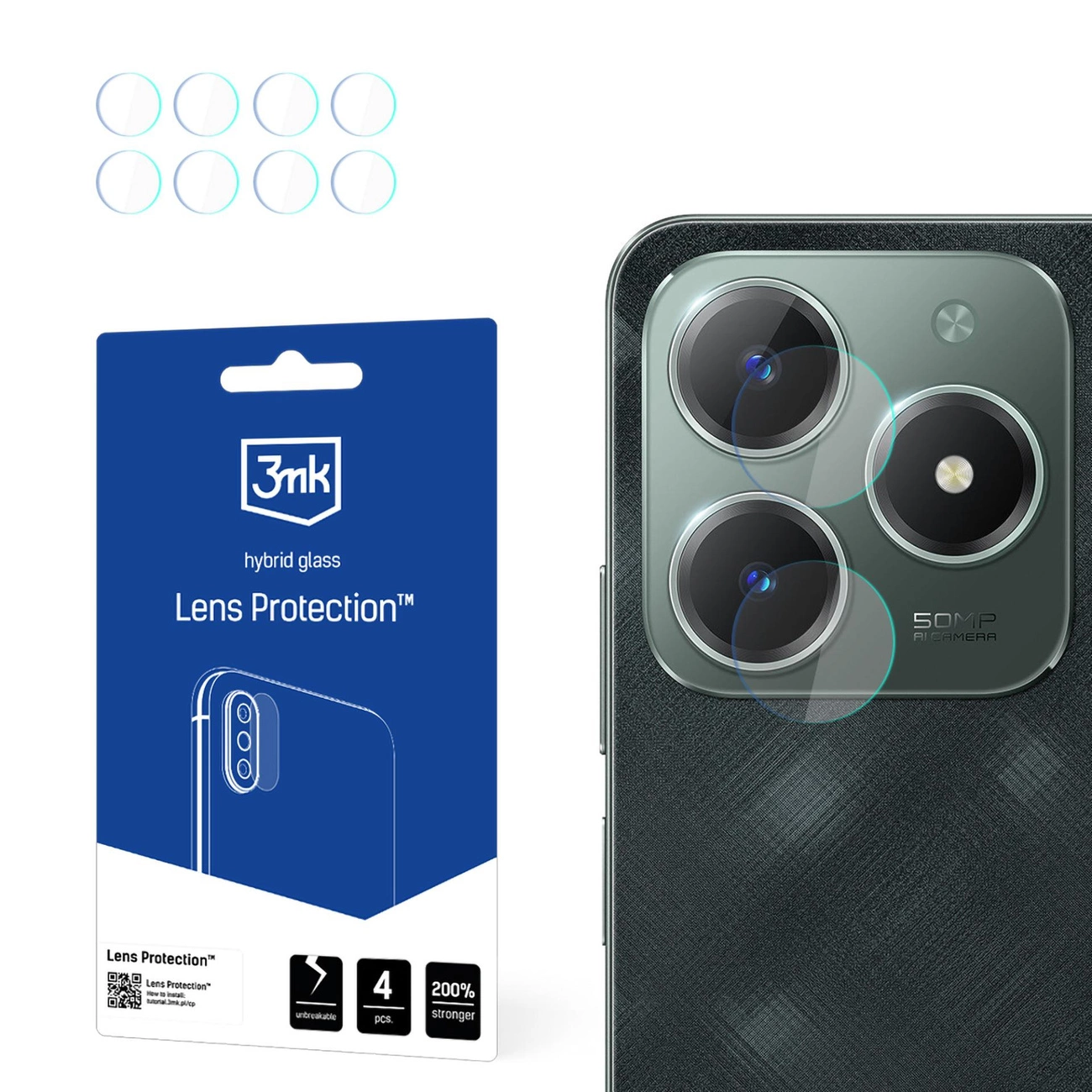 Kameros dangtelis 3mk Lens Protection Realme C61