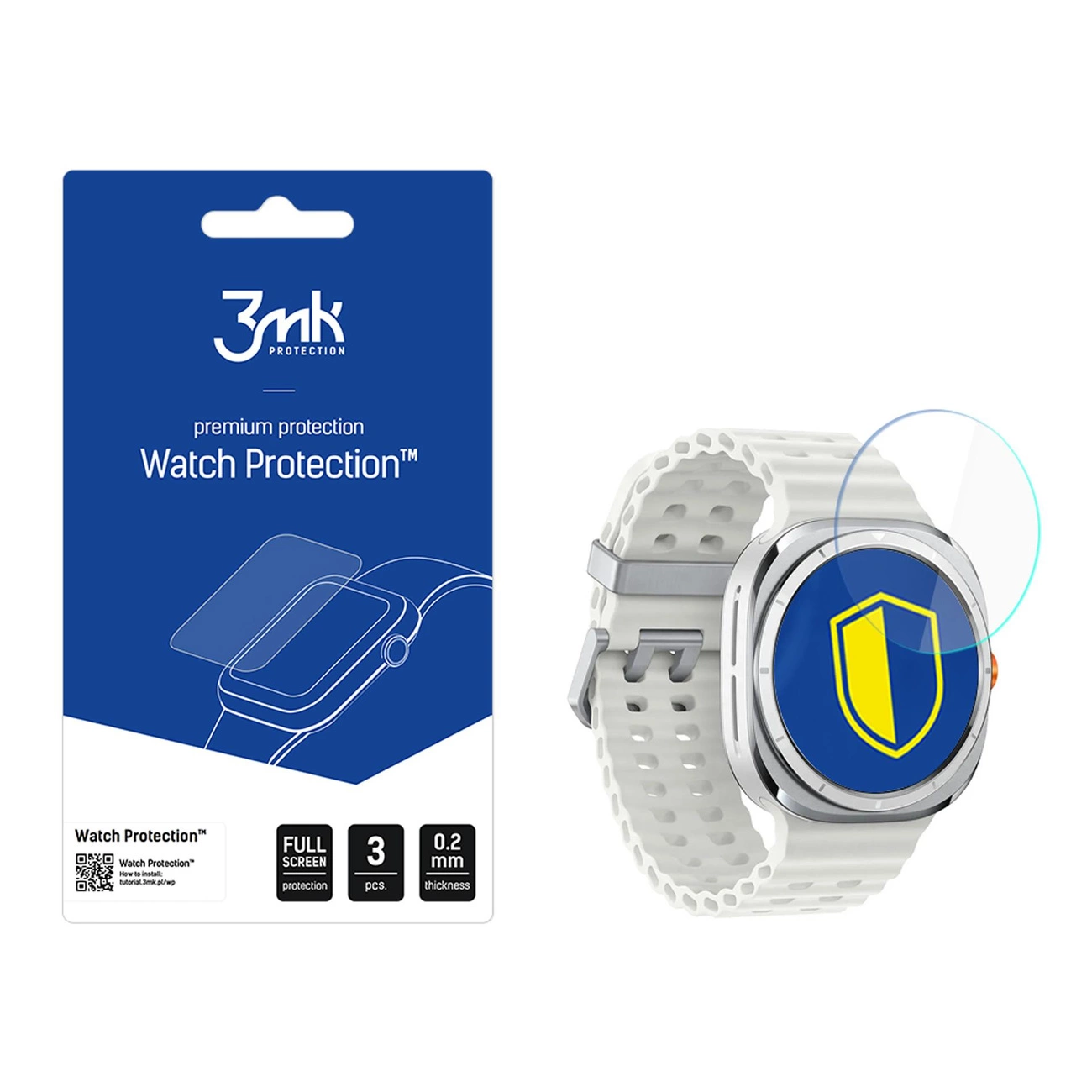 Grūdintas stiklas 3mk Watch Protection FlexibleGlass Samsung Galaxy Watch 7 Ultra