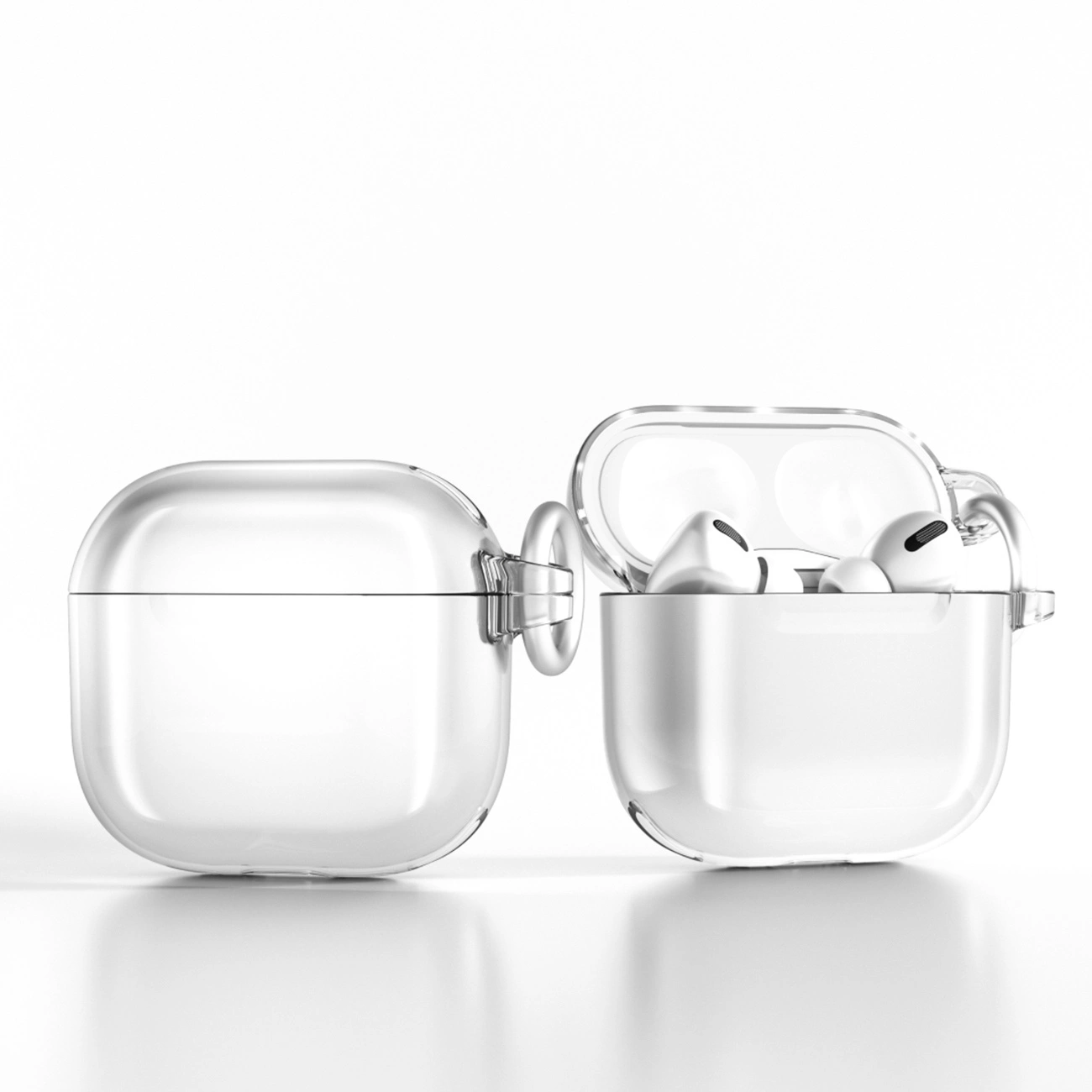AirPods 4 dėklas – skaidrus